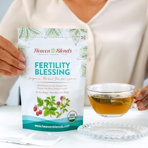 Heaven Blends Fertility Blessing Tea for Women – Red Raspberry Leaf