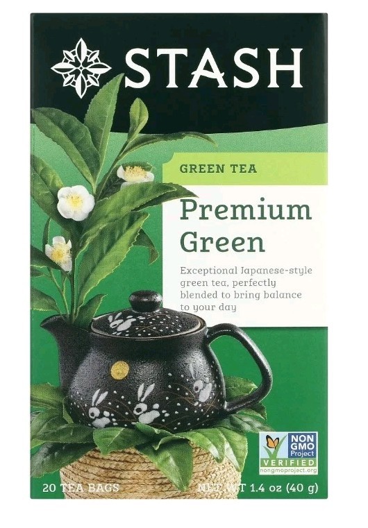 Two New/Slightly Damaged Boxes Stash Tea Premium Green Tea, 20 count Packs-09/28