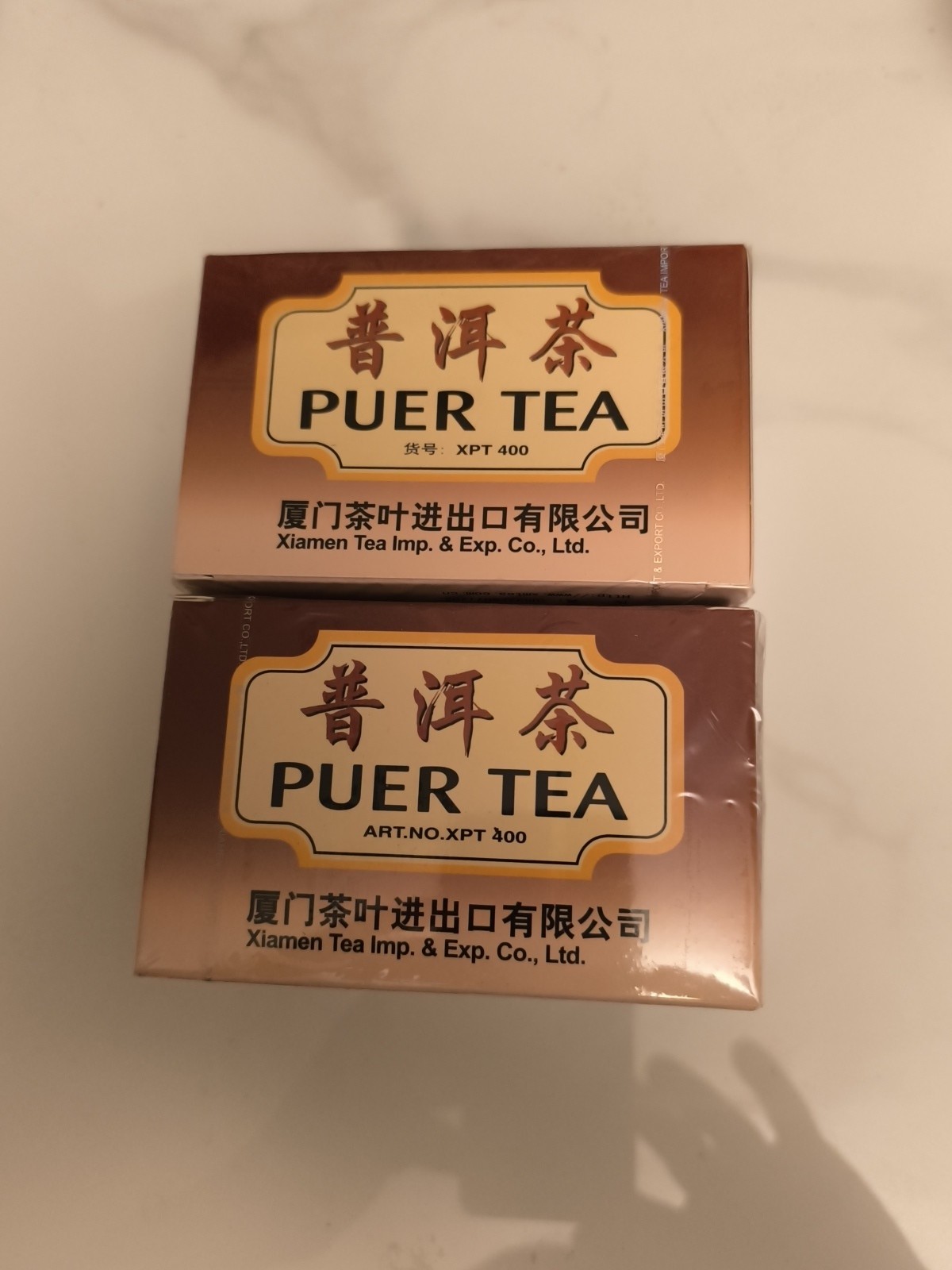 2 Boxes Sea Dyke Brand Puer Tea Authentic Chinese Pu-erh 40 Tea Bags 80g Total