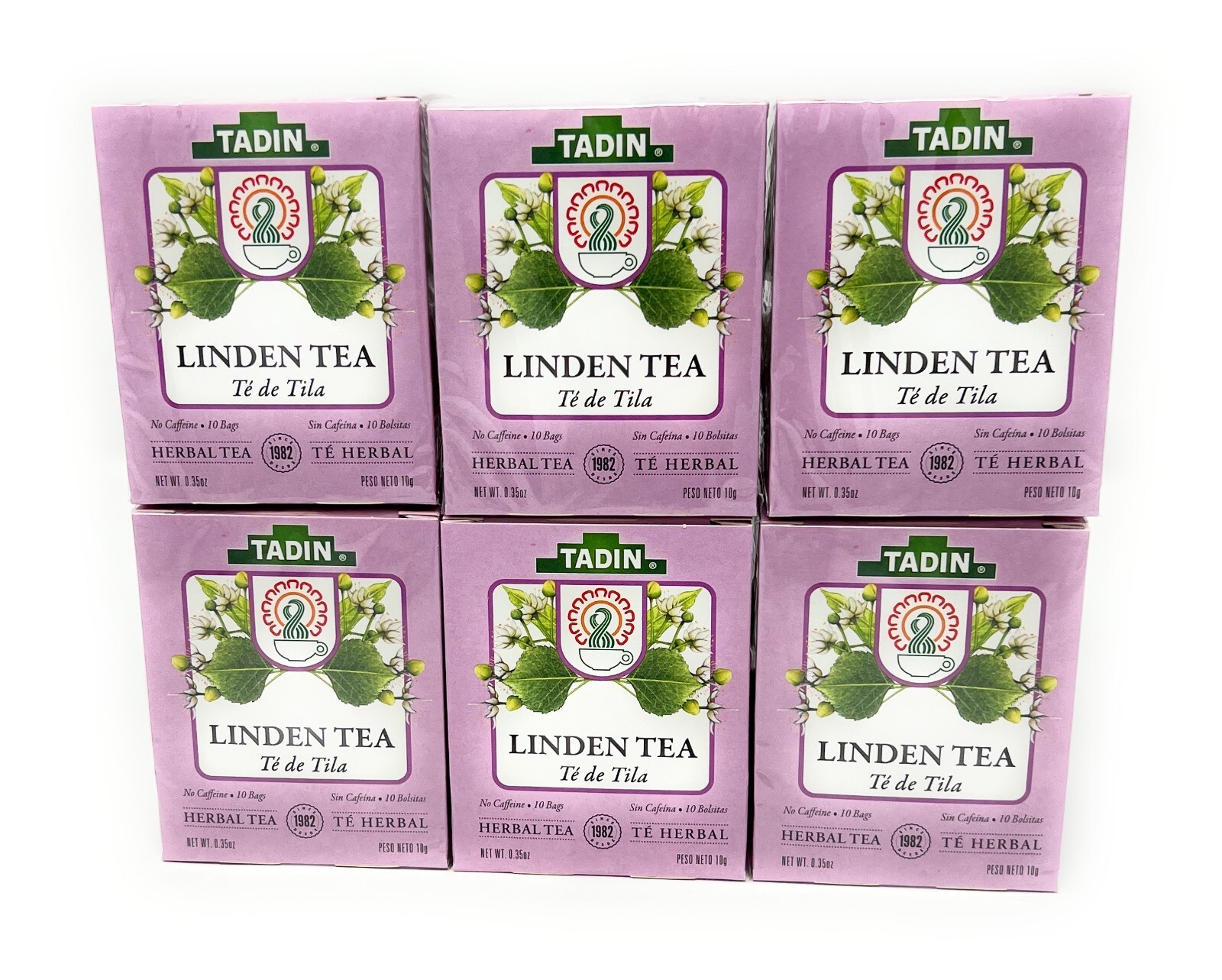 Tadin Linden Tea 6 Boxes Of 10 Bags Per Box ( 60 Bags)