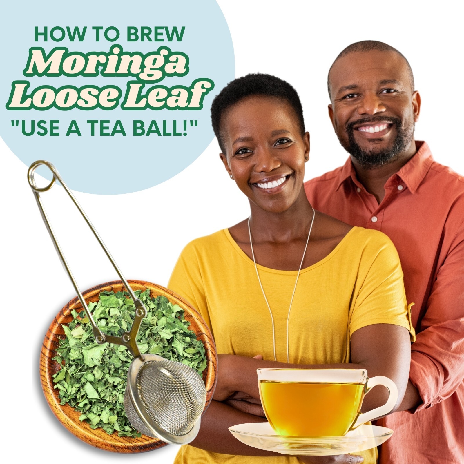 Moringa Tea Loose Leaf, USDA Organic, Pure Moringa Leaf, 3 oz