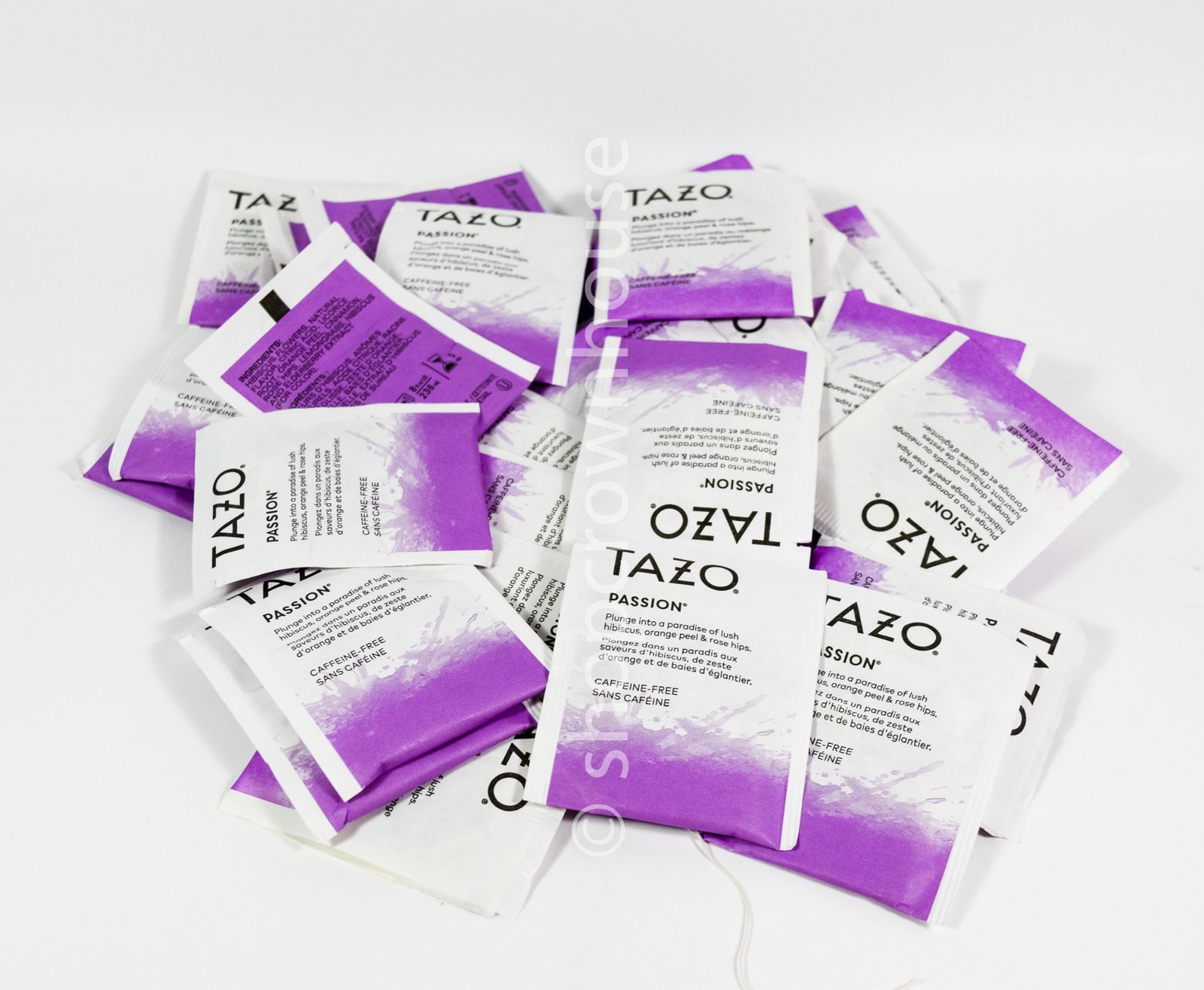 34 Tazo PASSION Tea sealed Bag Caffeine Free Kosher