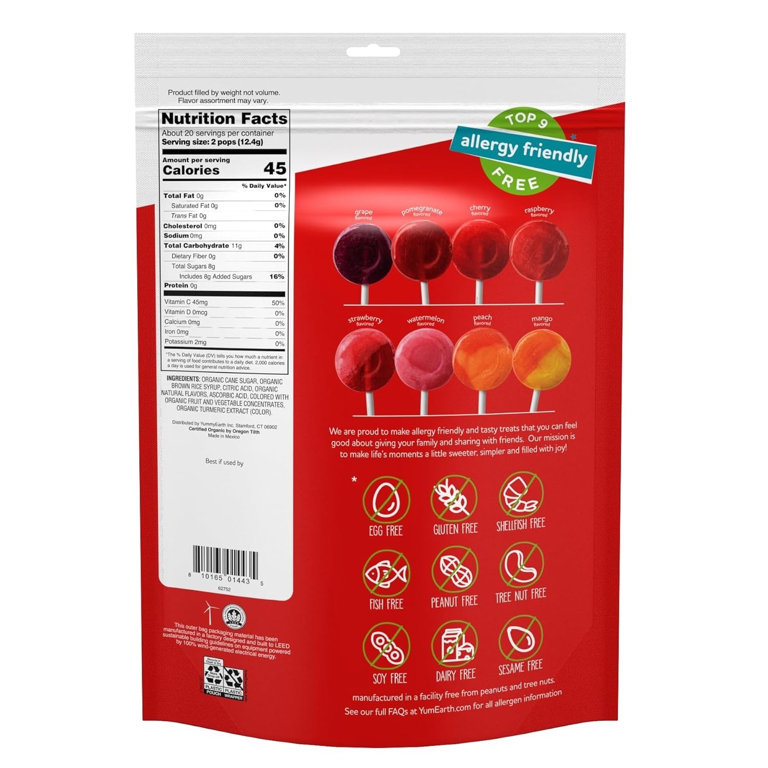 Delicious 40-Count Organic Pops – Gluten-Free, Non-GMO, No Artificial Dyes