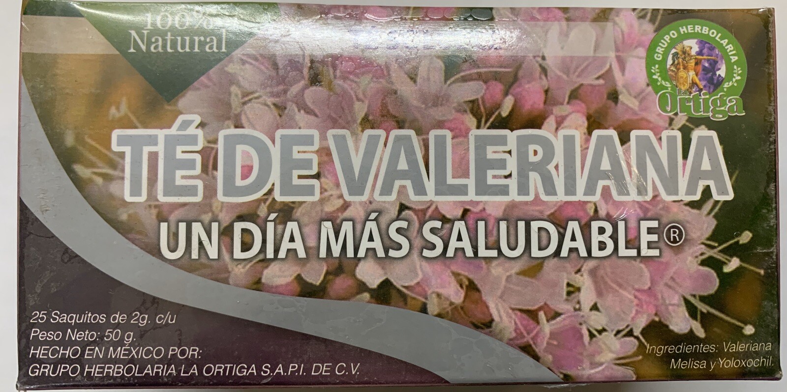 Te De Valeriana 50 Tea Bags 2 Pack Valeriana Melisa Yoloxochil 100% Natural