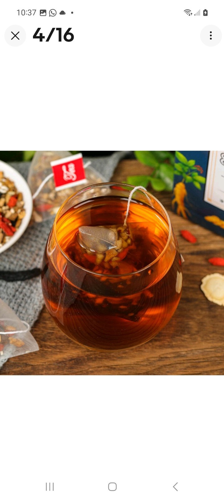 2 Packet Of Ginseng six treasure tea 10 Bag/packet Exp:25/07/2027 FREE SHIPPING