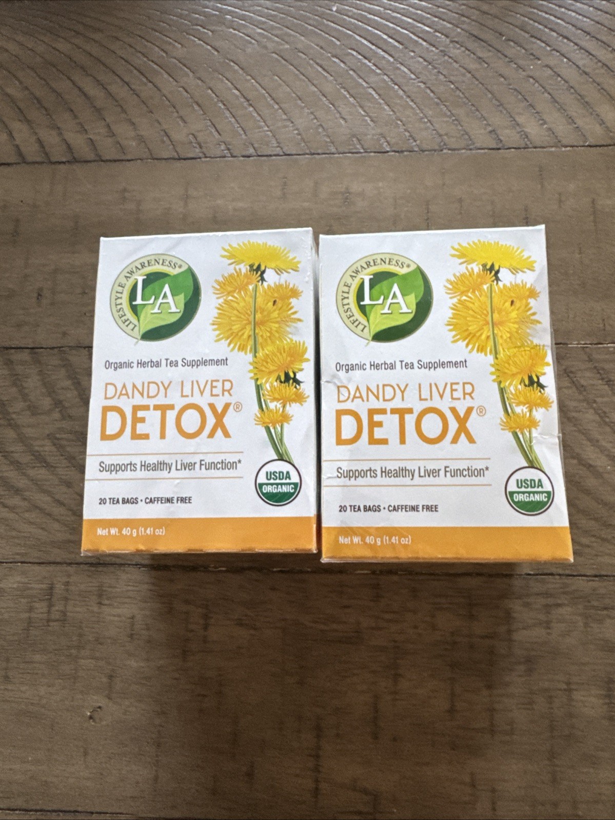 Dandy Liver Detox Tea, 20 Count X 2 Boxes. New