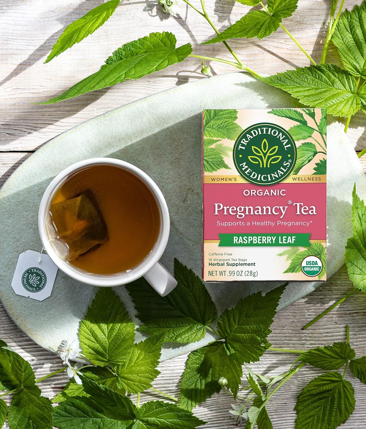 Traditional Medicinals Pregnancy Tea, Women’s Tea, Organic, 16 Tea Bags