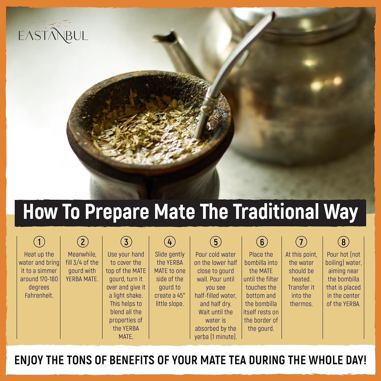 Energizing Yerba Mate Tea 2.8oz Loose Leaf – Caffeinated Coffee Alternative