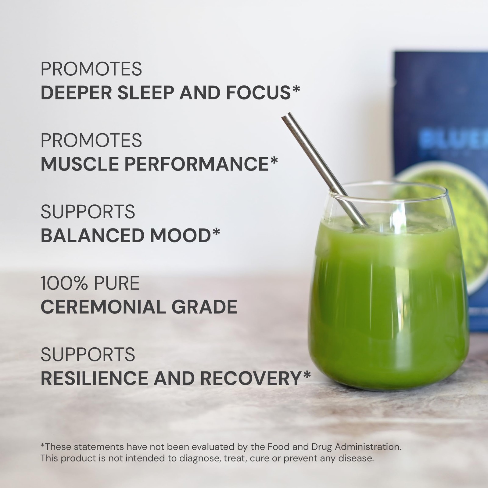 Blueprint Bryan Johnson Matcha Powder – Ceremonial Grade Japanese Matcha – Gr…