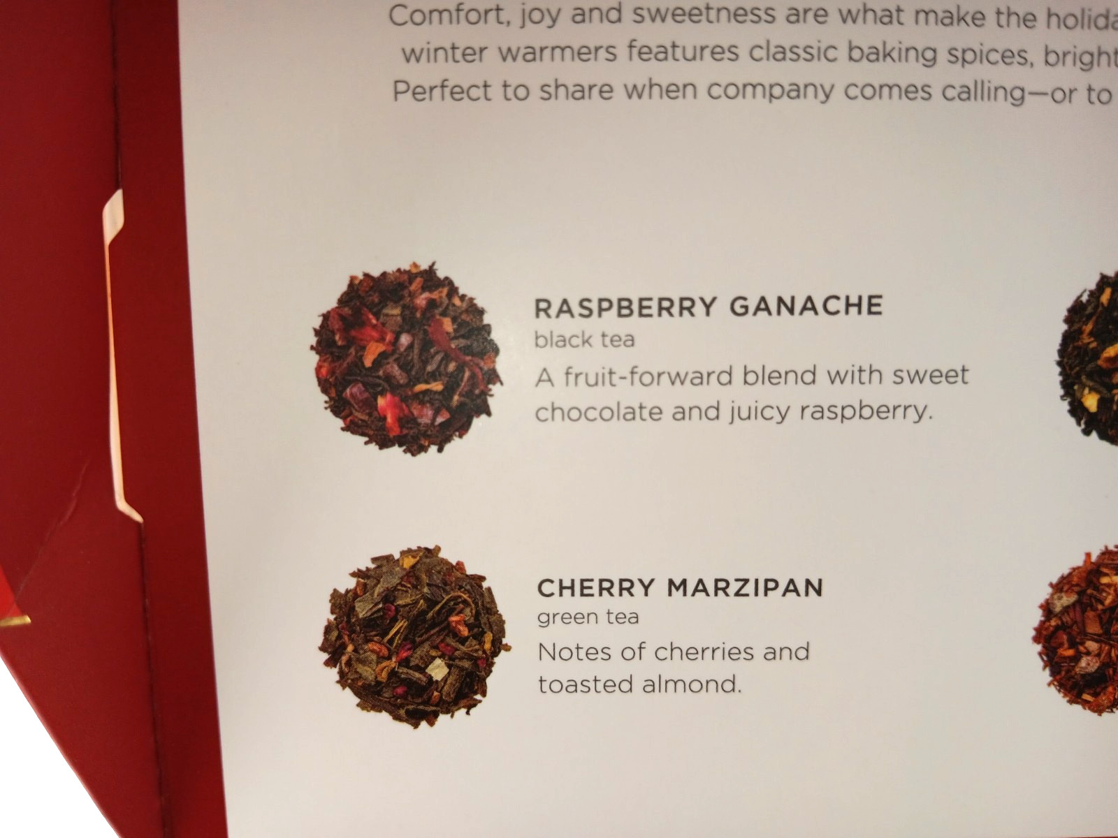 Tea Forte Warming Joy Gift Set, Limited Edition, Tea Sampler 10 Pyramid Tea