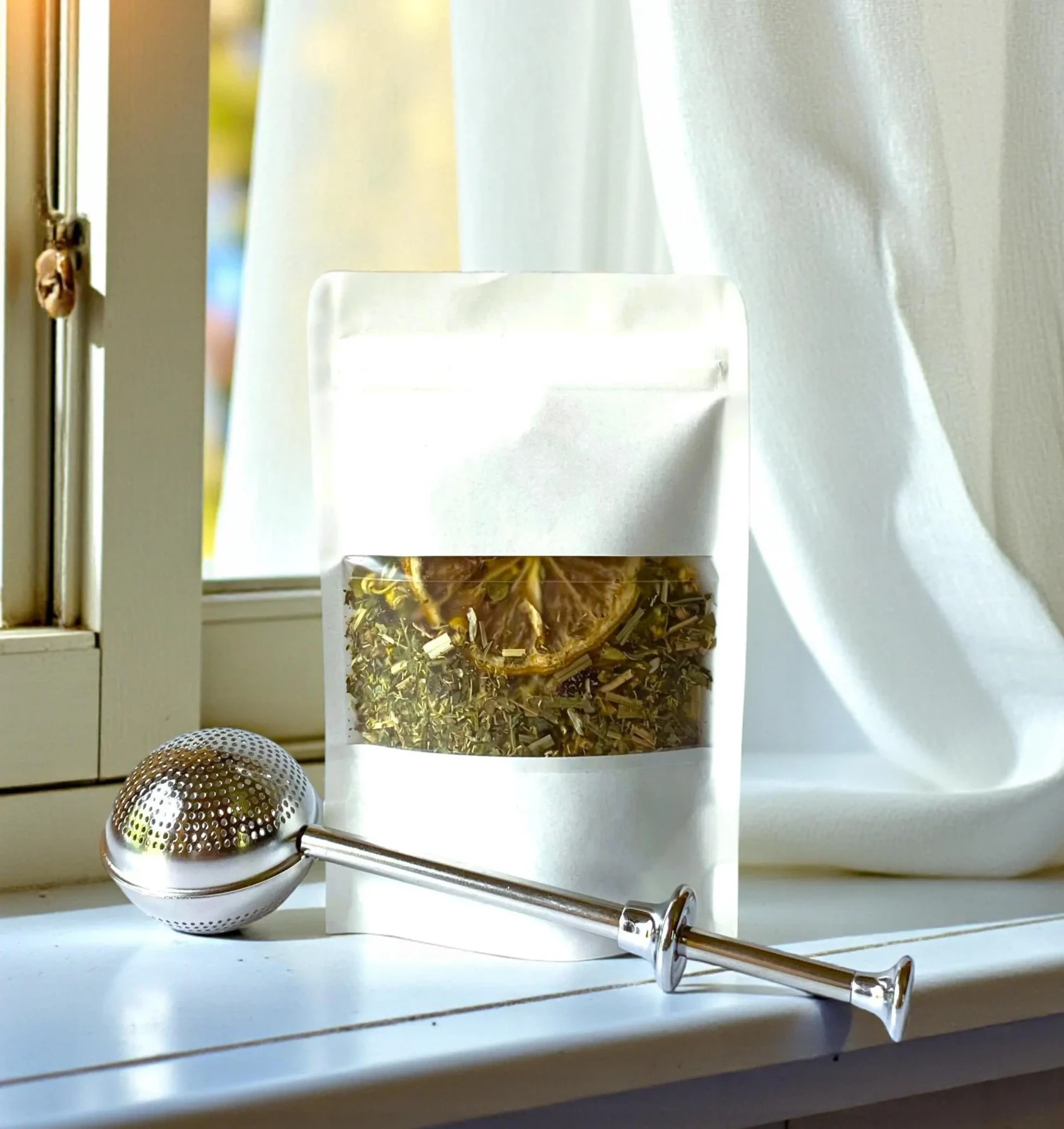 Lemon Mint Tea Organic Herbal Loose Leaf Blend Fresh Made Sampler