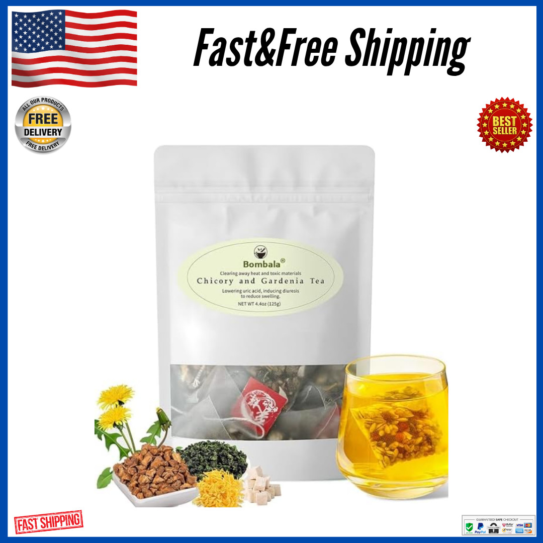 Chicory And Gardenia Tea Bags Kidney and Liver Tea chicory root C… 25 Bags USA