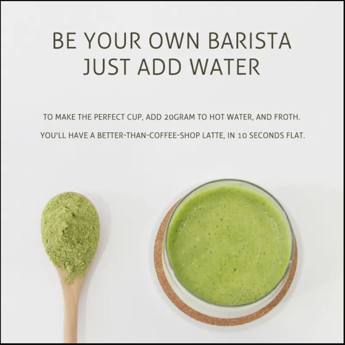 Nourishment Rituals Matcha Latte Powder – Green Tea with Adaptogens for Energ…