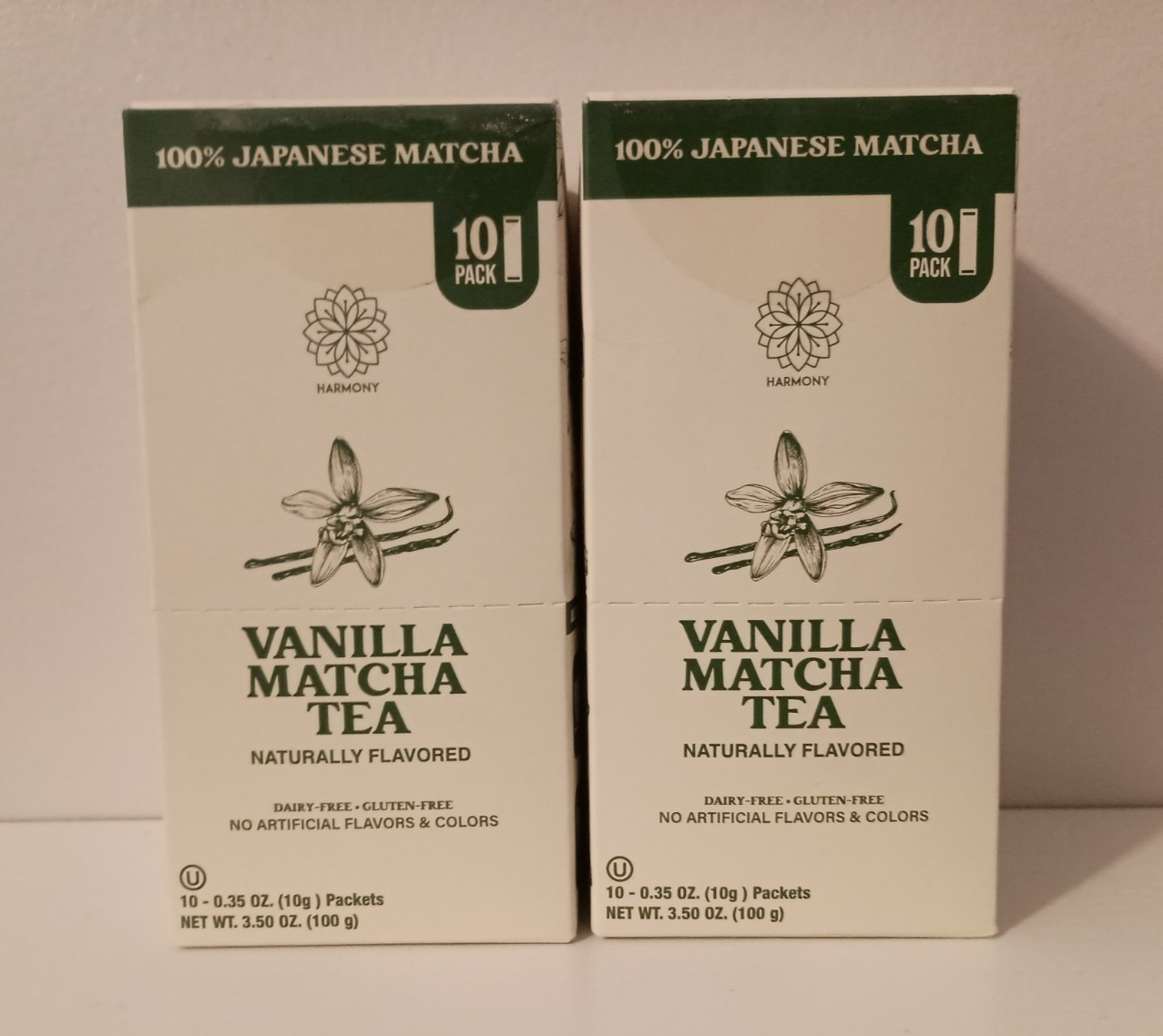 20 Harmony Matcha Vanilla Japanese Matcha, Sweetened w/ Organic Sugar On-the Go