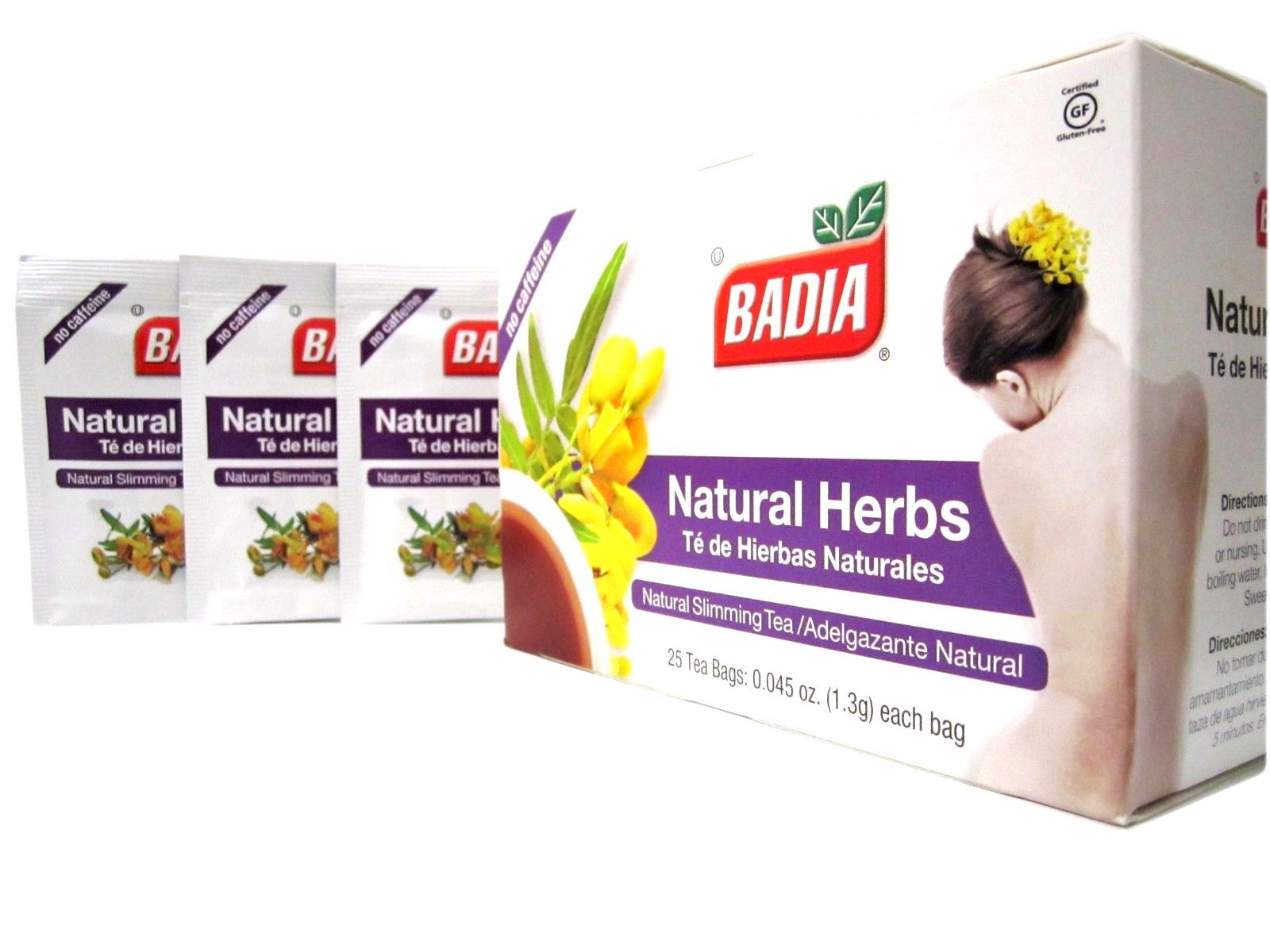 Badia-Natural Herbs Slimming/Slim Tea Lose Weight (1 Packs ) 25 tea bags