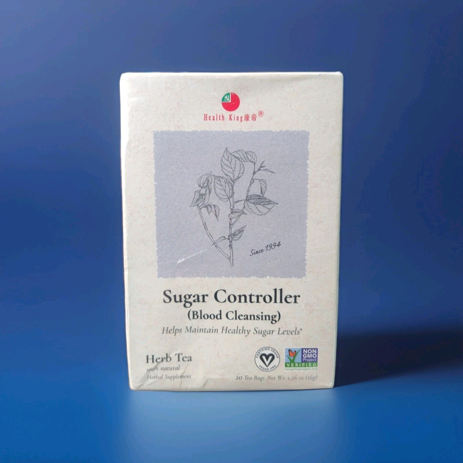 Health King- Sugar Controller (Blood Cleansing) Herb Tea-20 Tea Bags , Help…