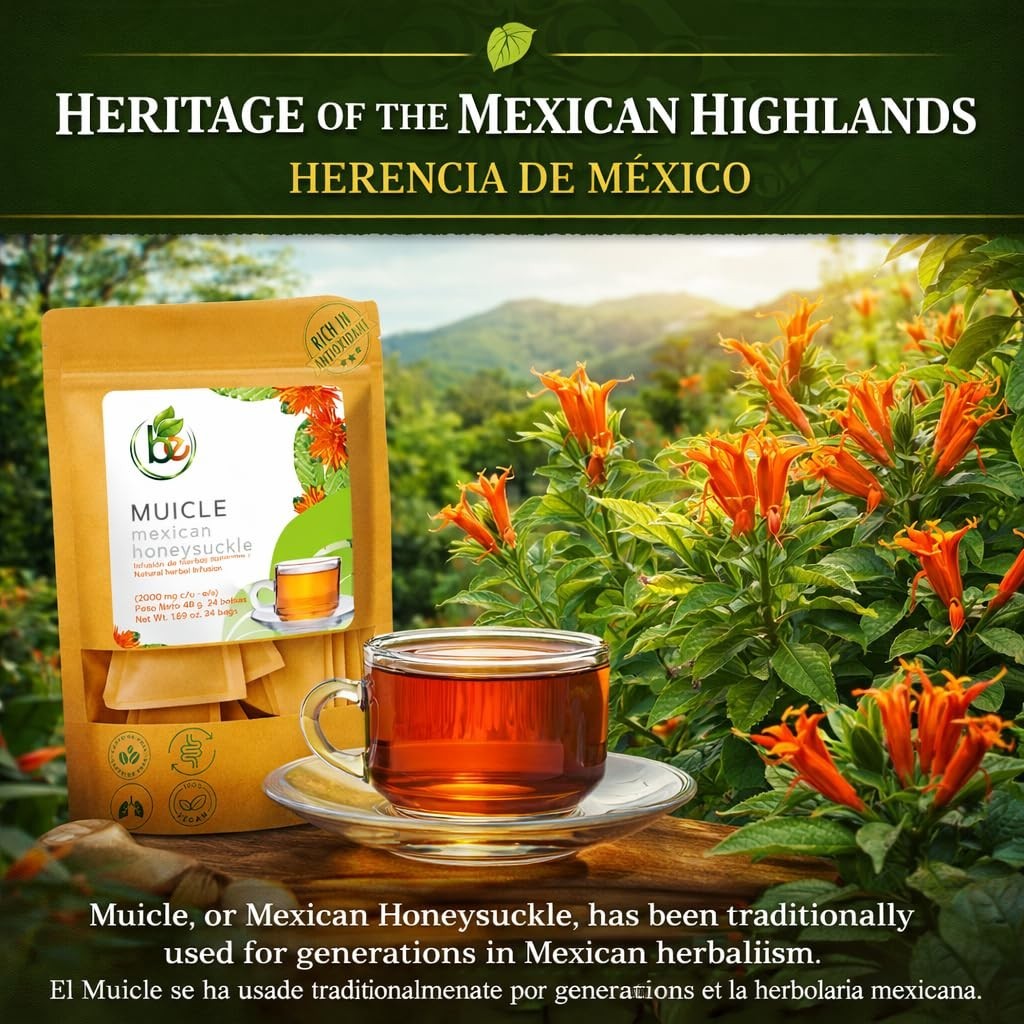 Muicle (Mexican Honeysuckle) Herbal Tea – 24 Tea Bags by BEXPERTSUSA Visit the B