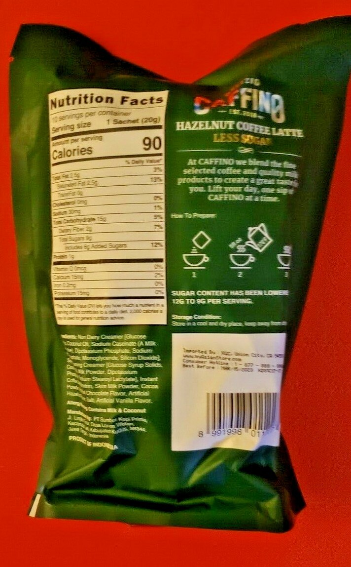 3 VARIETY PACK DELIZIO CAFFINO COFFEE LATTE 3 IN 1 INSTANT COFFEE WITH MILK