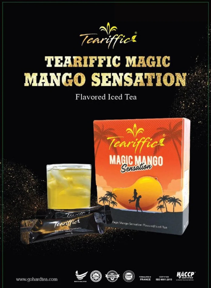 1 X Teariffic Magic Mango Sensation Sexual Men Herb Energy Coffee (12 Sachets)