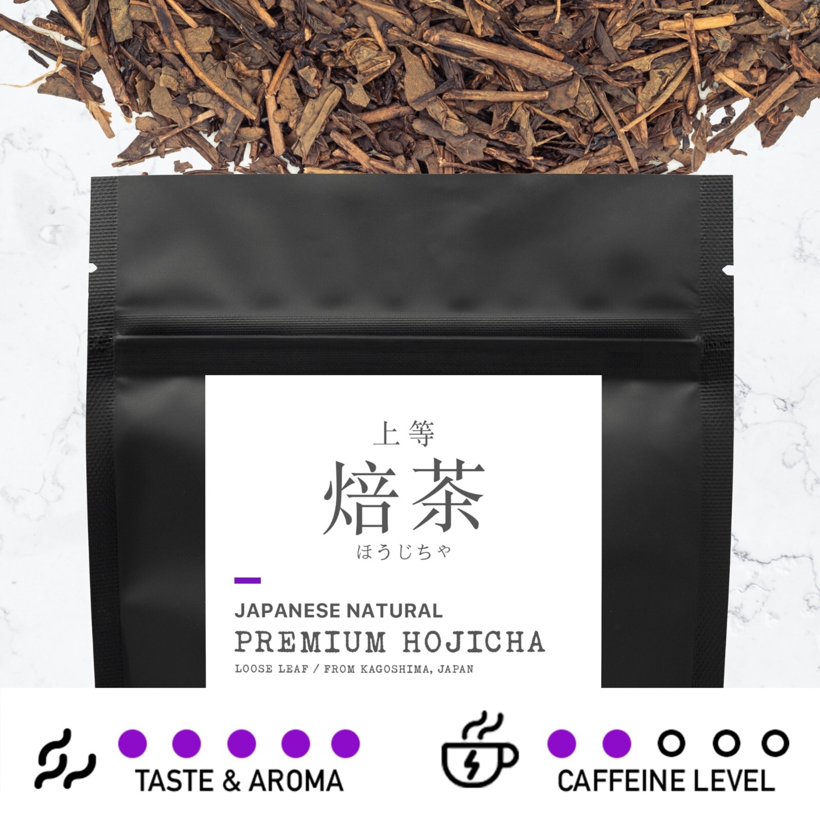 Leafmessage Tea – Premium Hojicha Loose Leaf Artisan Tea 上等焙茶 ほうじちゃ 100g