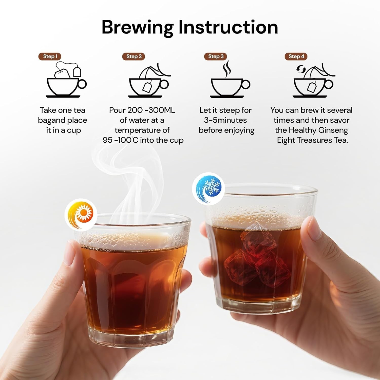 Ginseng Eight Treasure Tea – 100% Natural Ingredients