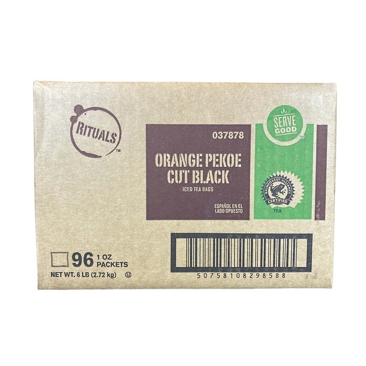 Black Orange Pekoe or Black Raspberry Iced tea, 6, 12, 48, 96 count, Gallon Size