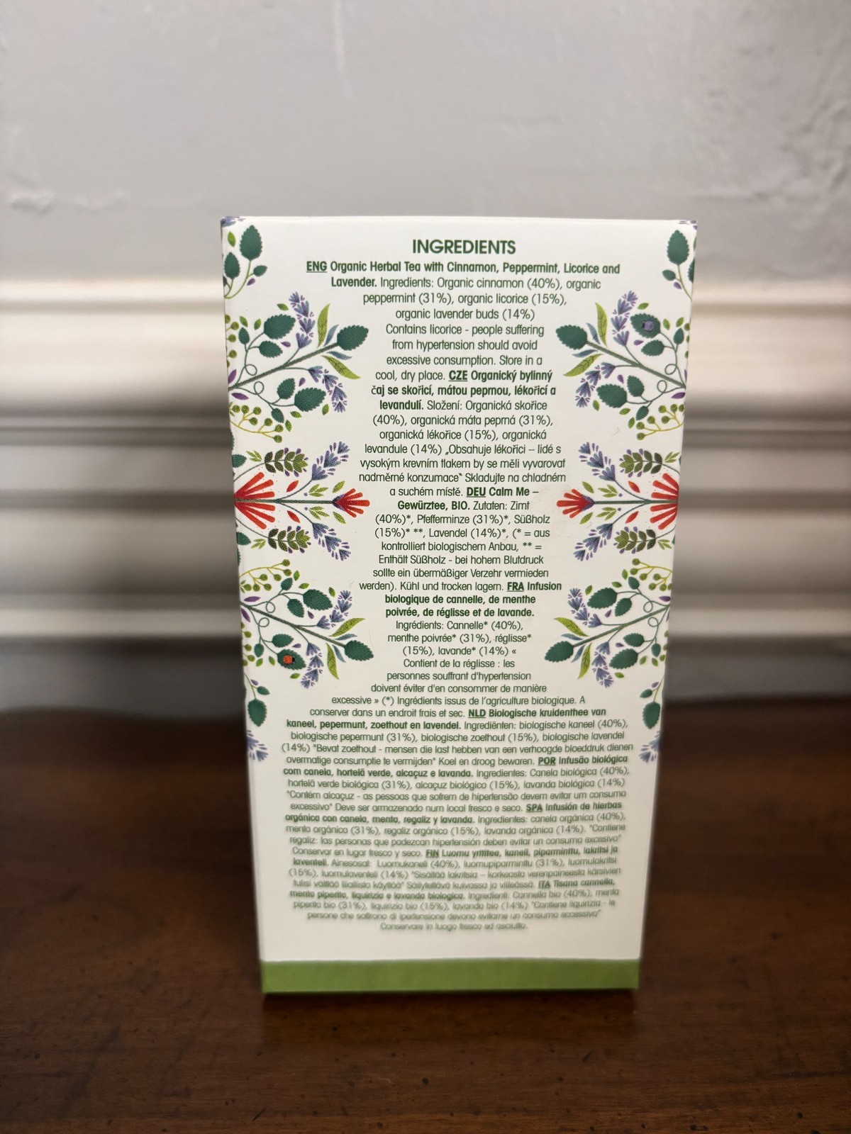 English Tea Shop Organic Calm Me – 20 Paper Tea bag sachets Exp 11/2026 Set of 2