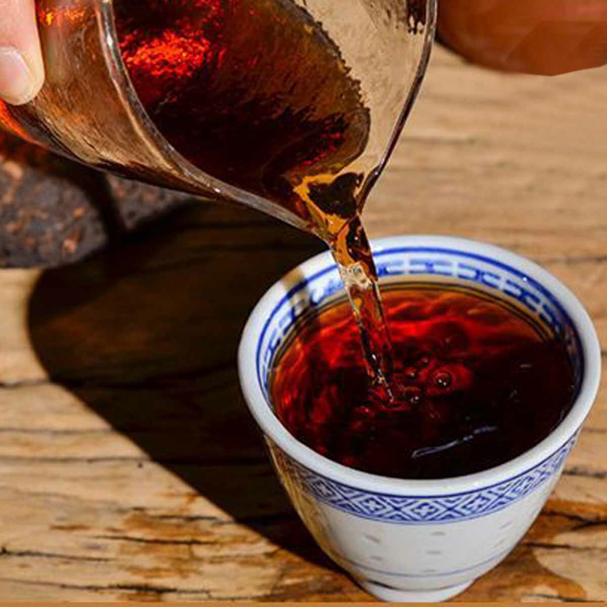Premium Wild Mountain Black Pu’er Tea Yunnan China 357g Cake Natural