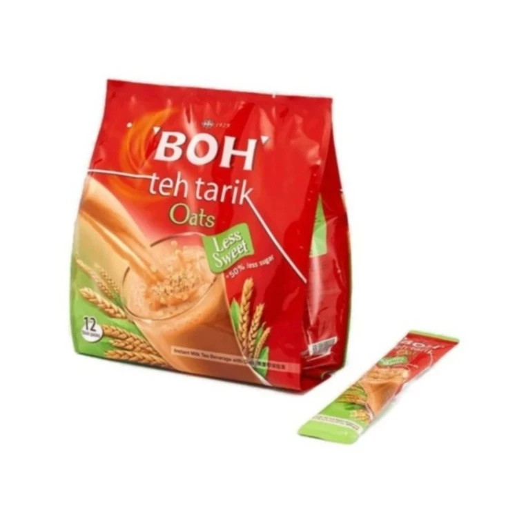 Boh Instant Tea Oats Less Sugar / Teh Tarik Oats 26g x 12s – 2 Pack (FEDEX/DHL)