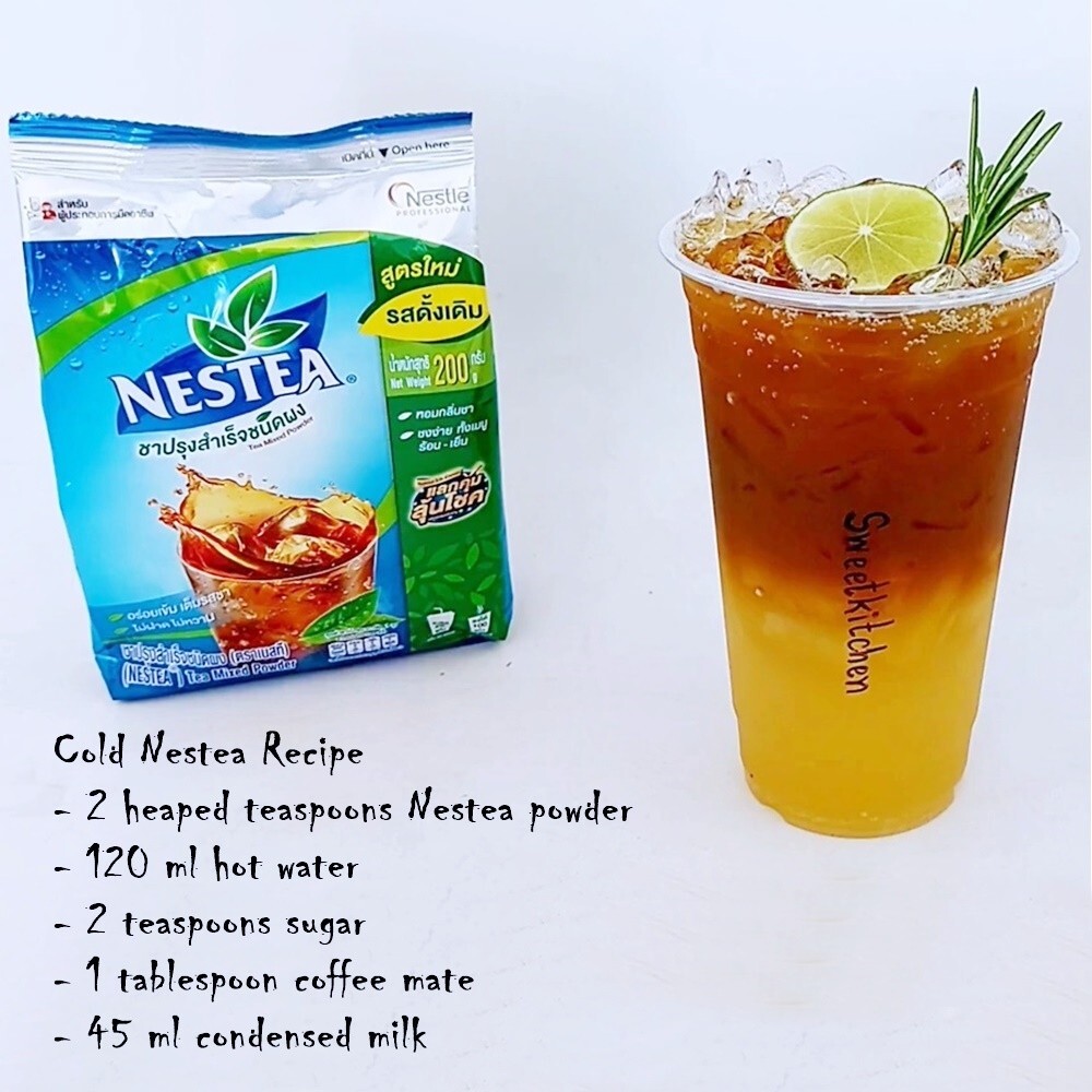 N4 Nestle Instant Mix Iced Tea Powder Nestea Unsweetened Tea No Sugar 200g sell
