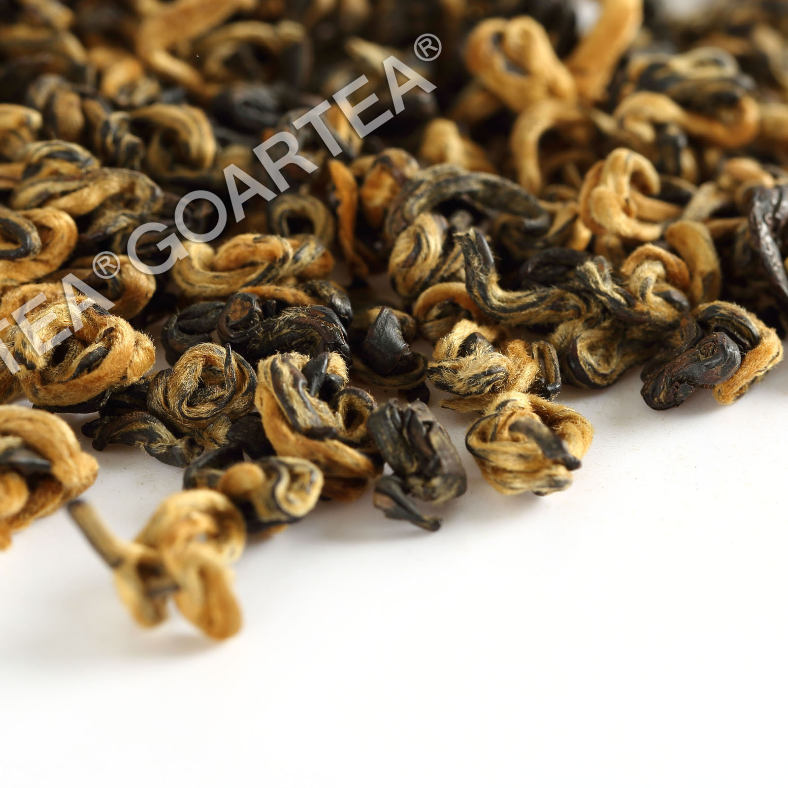 GOARTEA Supreme Yunnan Black Tea Fengqing Dian Hong Dianhong Snail Golden Buds