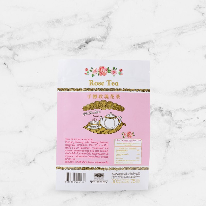 2x75g (Pack 2.5g x 30 Sachets)Rose Tea Mix Oolong Tea Powder Mixed Rose Petals