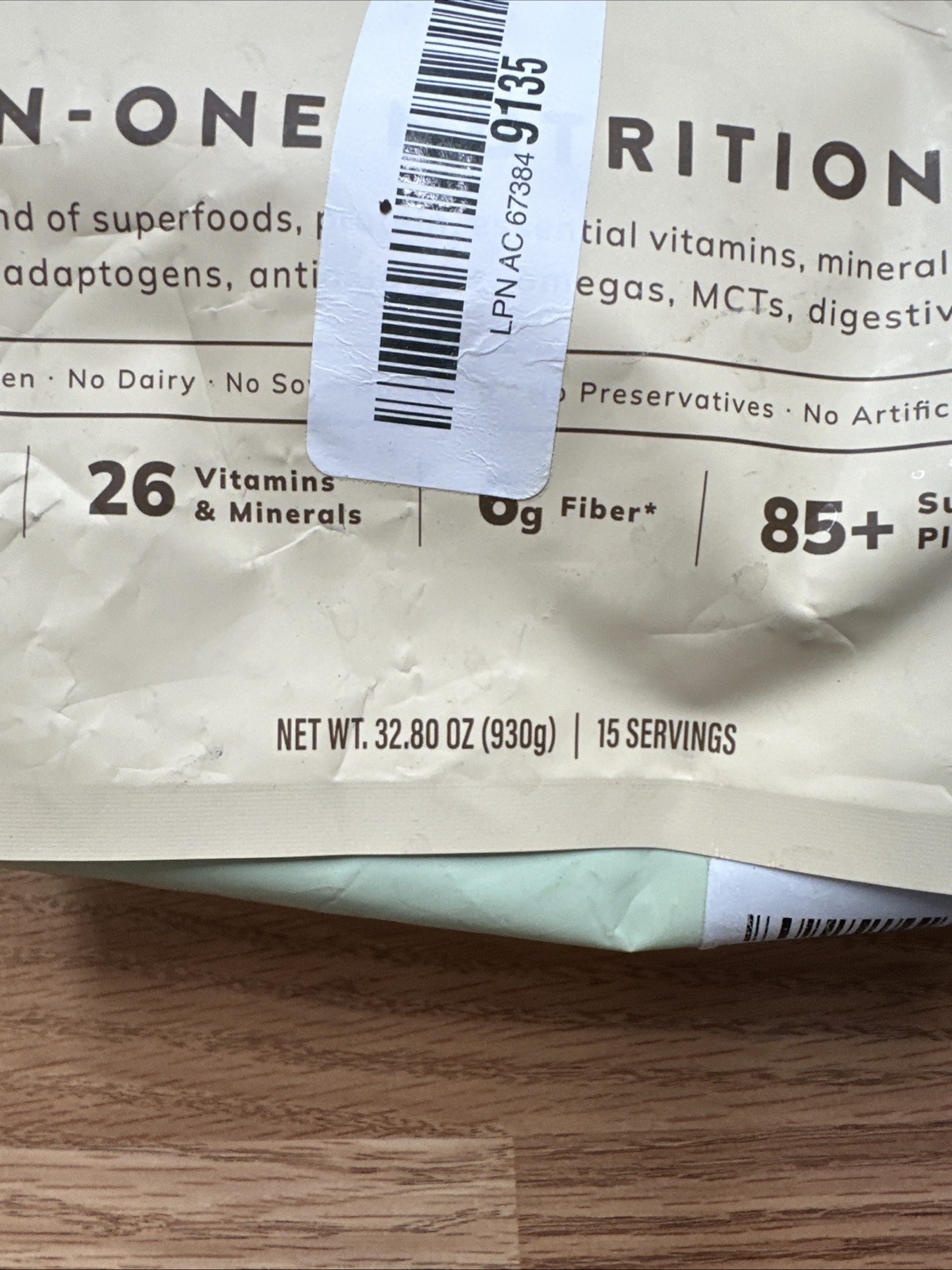 Kachava Matcha Bag 32.8 Oz 15 Servings 11/2026
