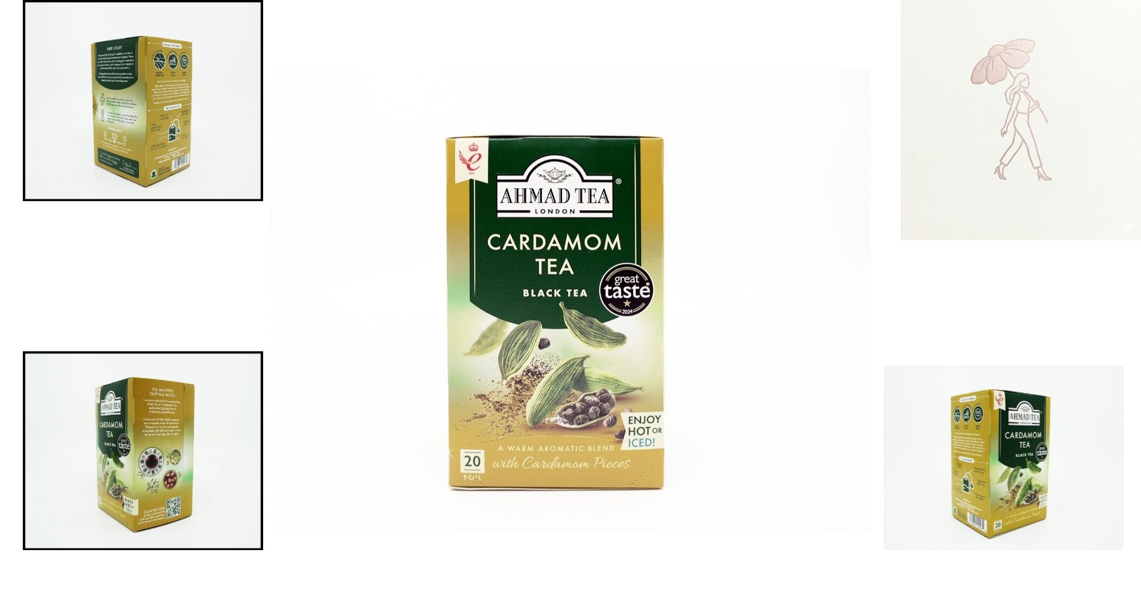 Exquisite Cardamom Black Tea Teabags – 20 Count, Heart & Immunity Boost