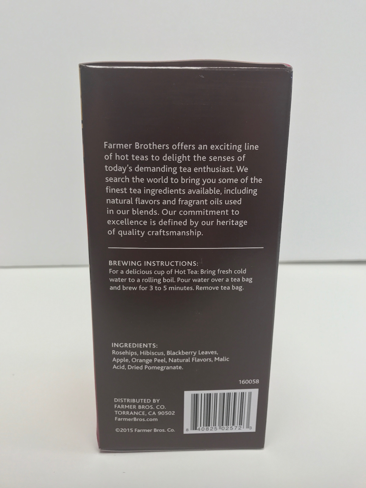 Farmer Brothers Premium: Pomegranate Hot Tea – 2 boxes/50 tea bags – Herbal Tea