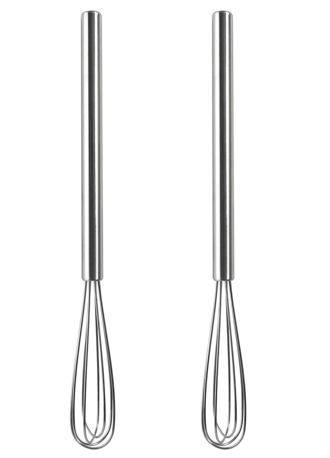 Webake 2 Pack Mini Whisks 304 Stainless Steel Small Whisks, Whisk,