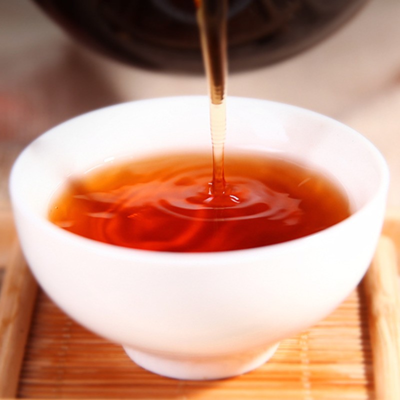 200g Yunnan Brown Mountain Old Tea Mellow Aroma Pu’er Tea Ripe Tea Brick