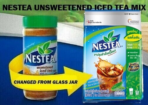 3 x 200 g. Nestea Unsweetened Instant Tea Drink Powder New Biger