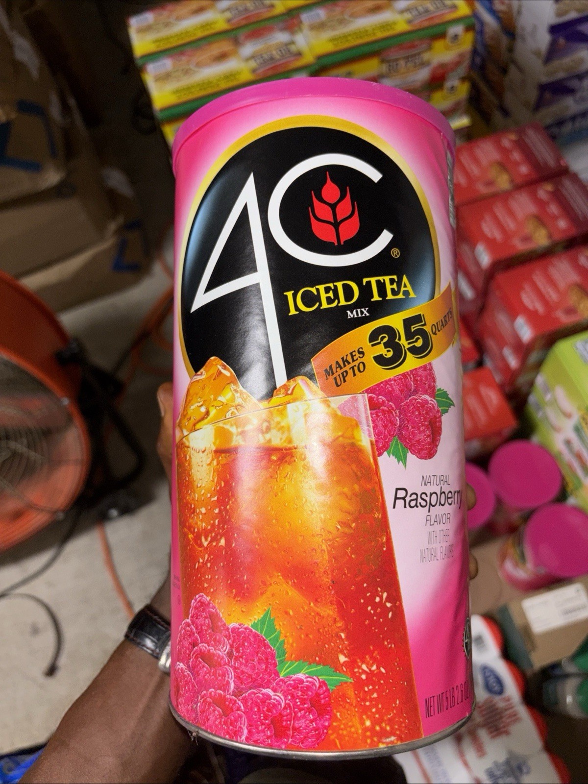 4C 35 QT Raspberry Iced Tea Mix (82.6 oz.)