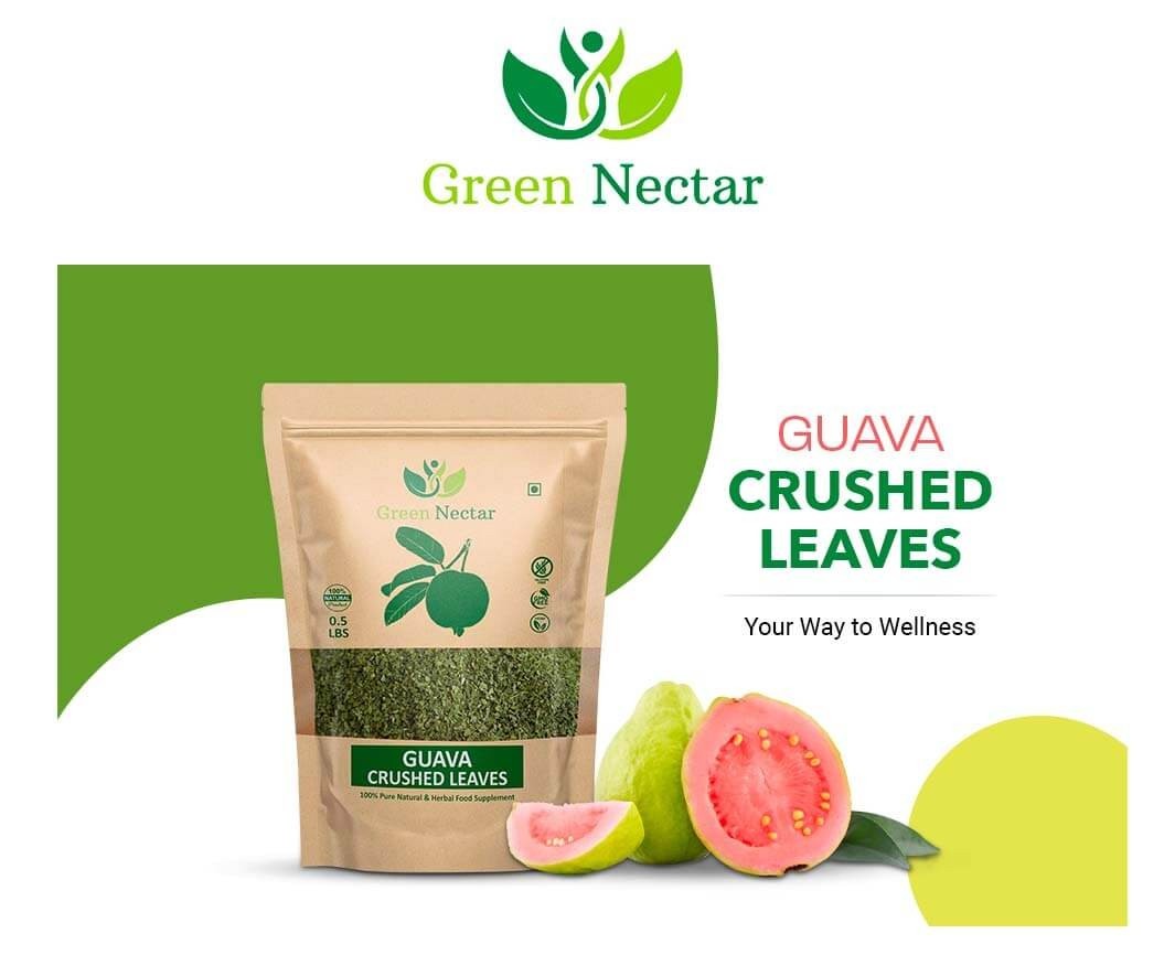 Guava Leaf Tea (Crushed, Dried, 8 OZ) – Hair Re-Growth, Skin & Nails(2 Pack)