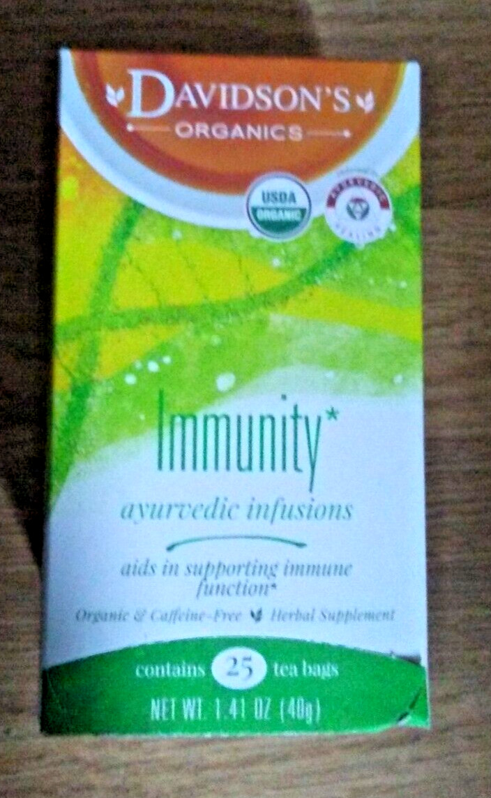 Lot 2 NIB Davidson Immunity Ayurvedic Infusions Immune Tea 50 Bag New Year Gift