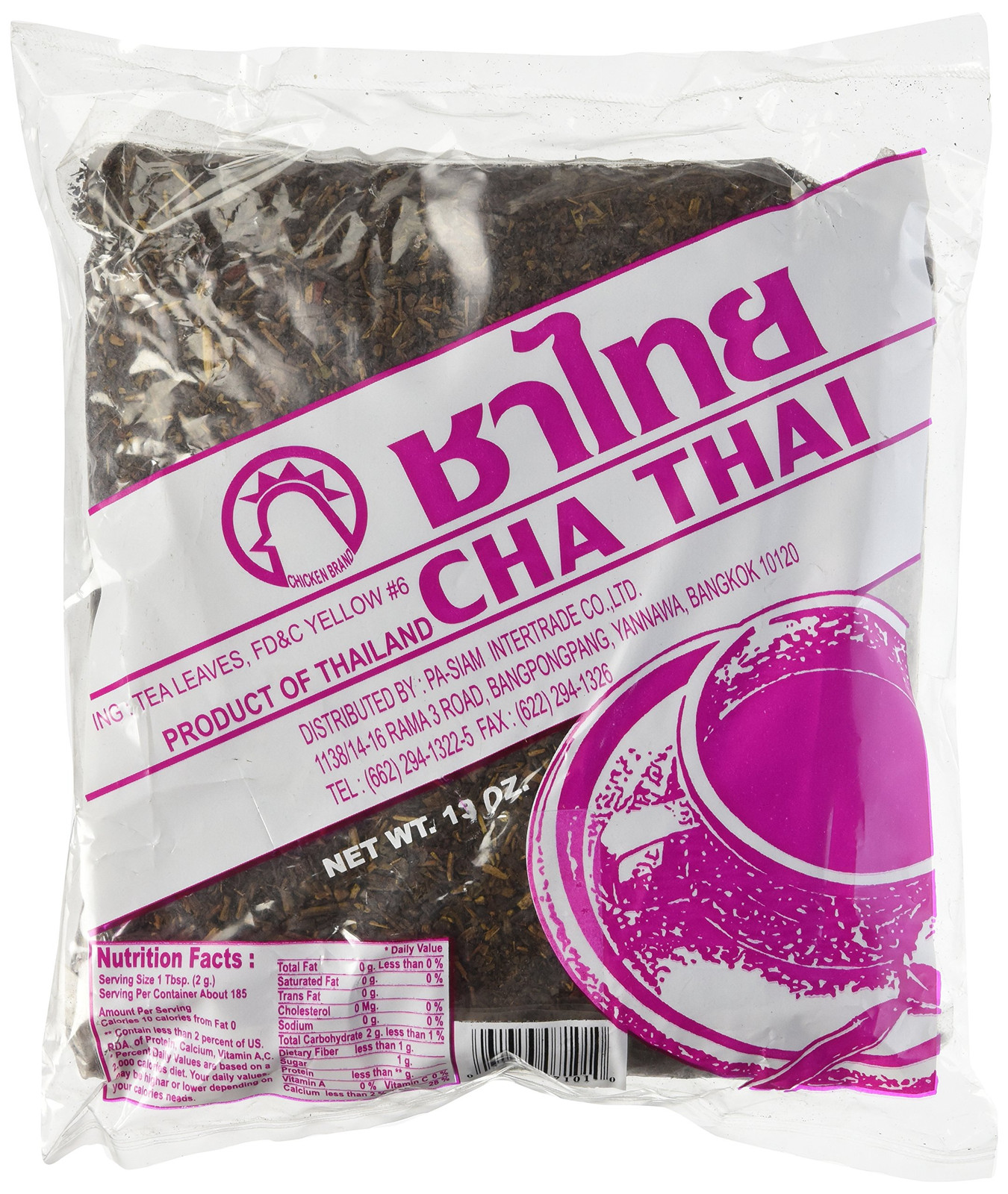 Authentic Thai Iced Tea Cha Thai 13 Ounce Brewed Tea for Home Enjoyment