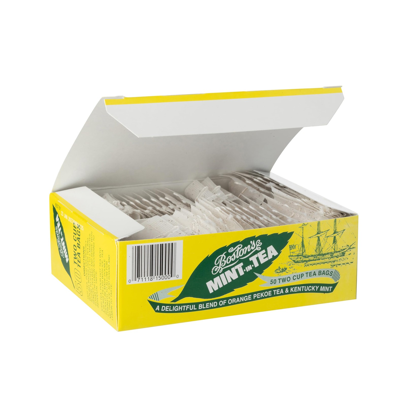 Boston’s Mint-In-Tea Two Cup Tea Bags – 50 CT