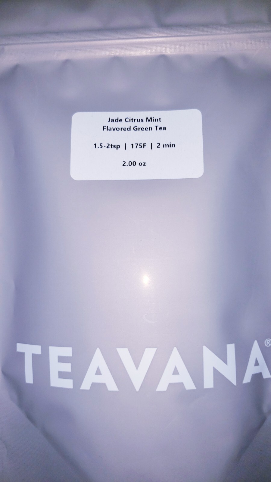 🍊 NEW TEAVANA 2OZ JADE CITRUS MINT SEALED GRAY BAG 🍊🍃 LOOSE LEAF TEA 💚☕