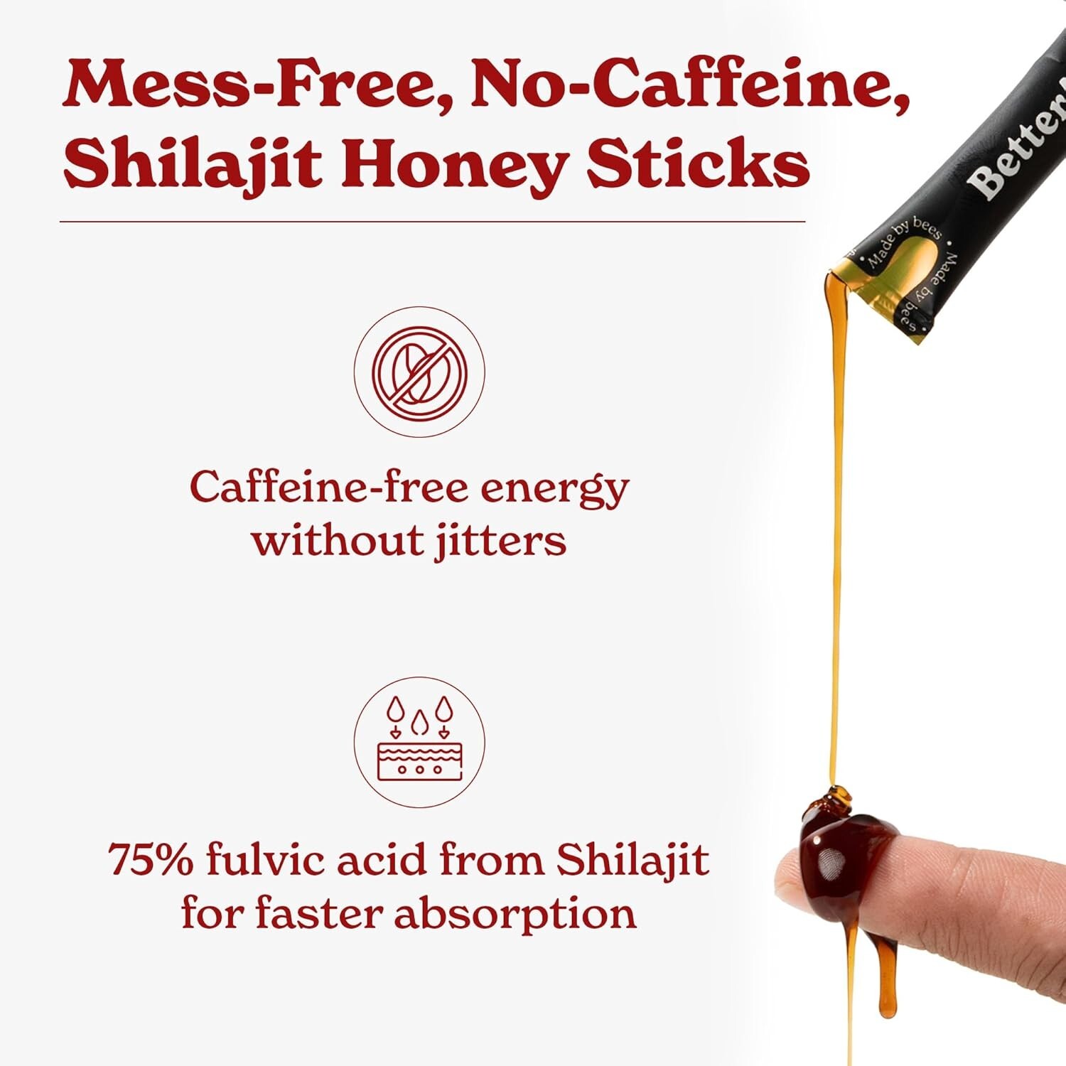 Better Alt Pure Himalayan Shilajit/Shilajeet Energy Sticks (30 + 30) Sticks