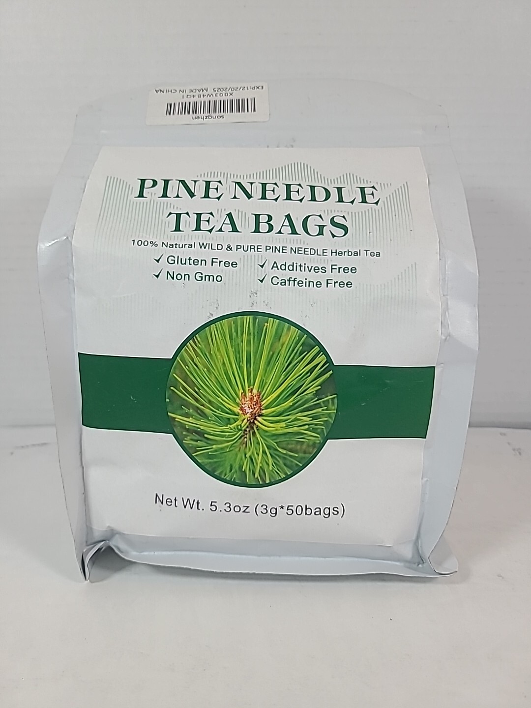 Natural Wild Pine Needle Tea 42 Bags,Rich In Vitamin A&C,Strengthen Immunity