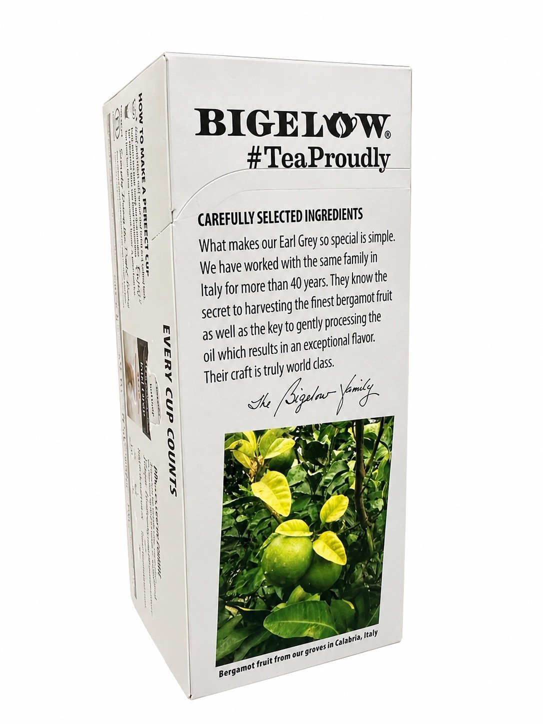 Bigelow Earl Grey Black Tea 28 Count Tea Bags Natural Bergamot Flavor Kosher