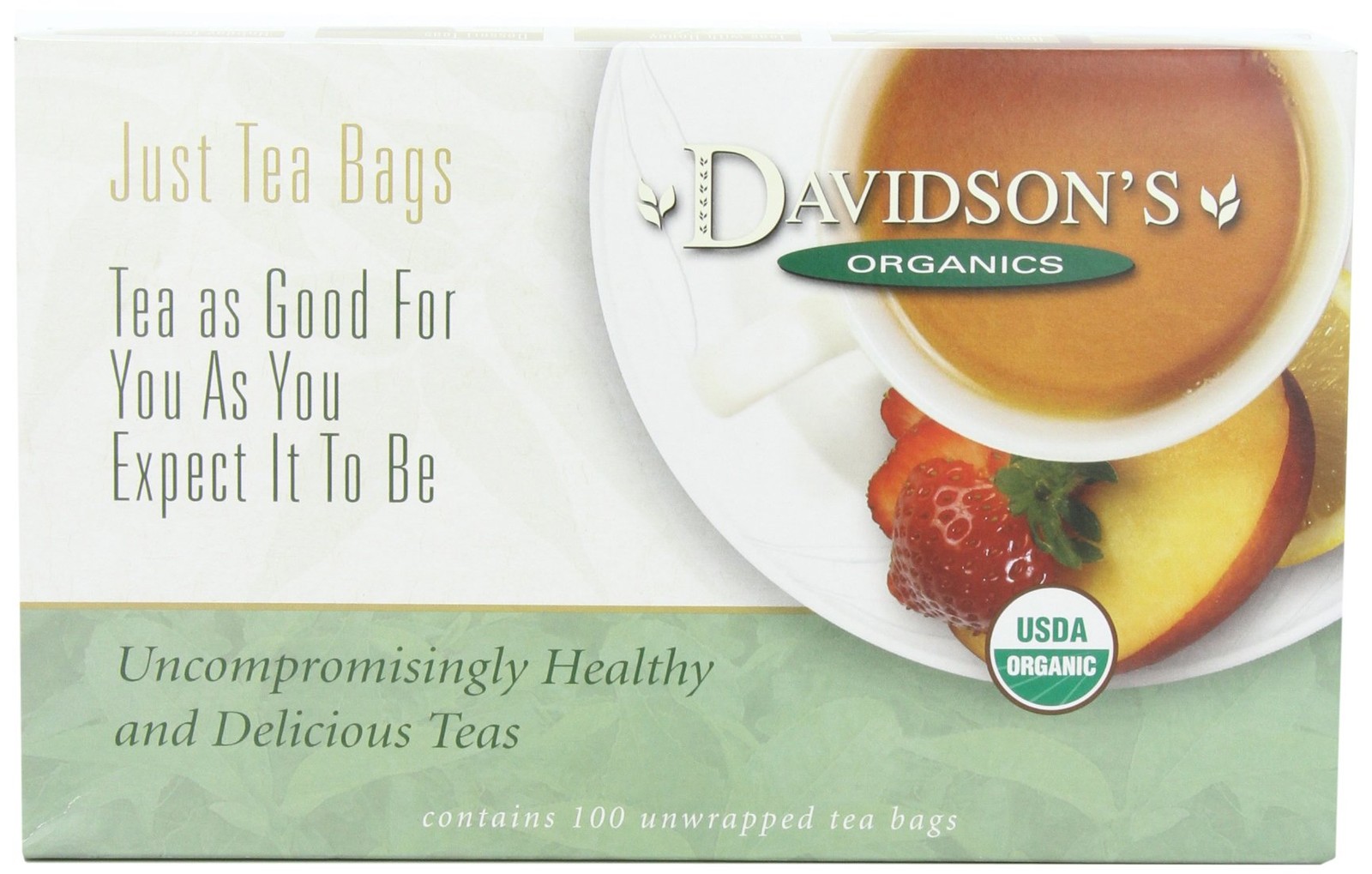 Davidson’s Organics, Tropical Green, 100-count Unwrapped Tea Bags