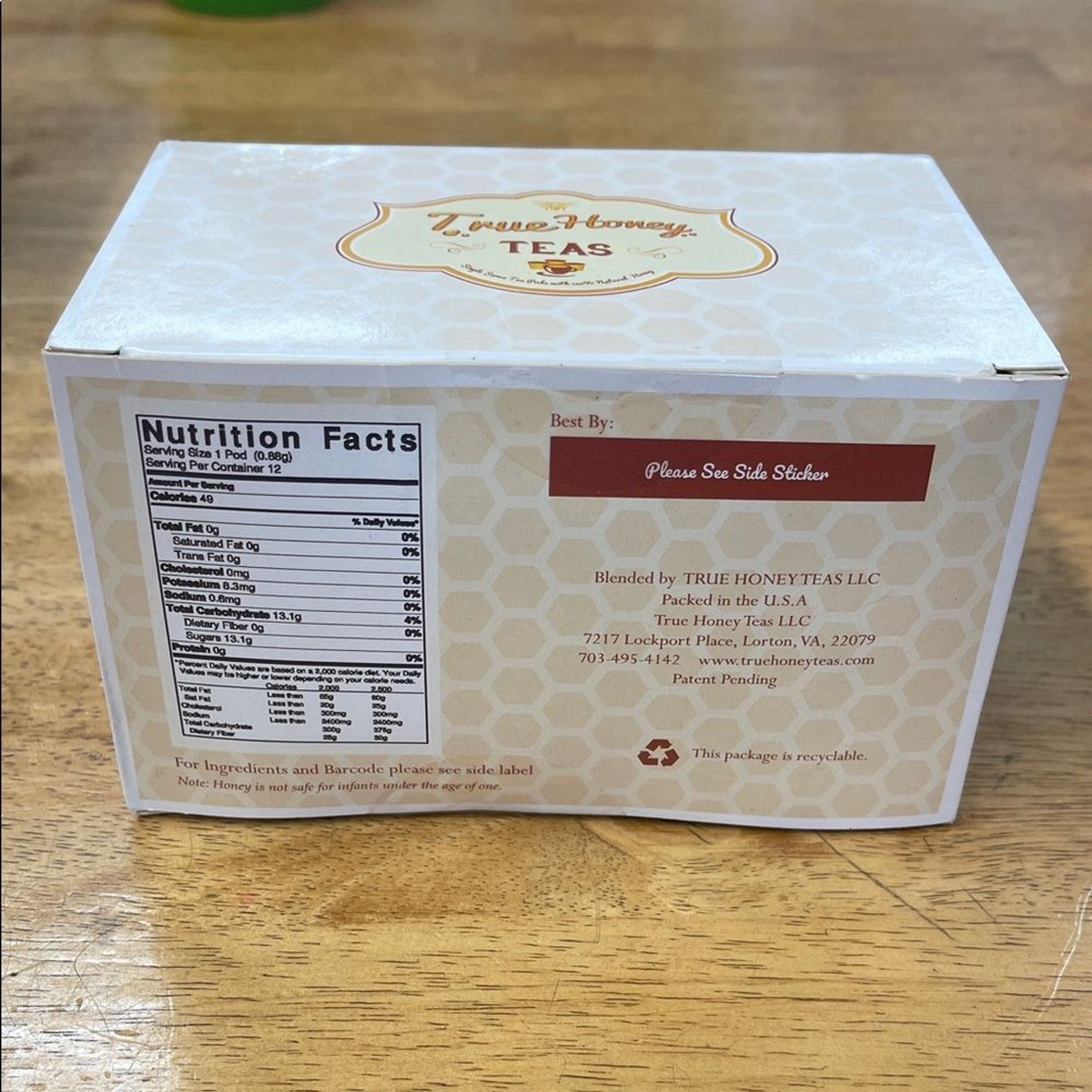 True Honey Teas Chai Pods