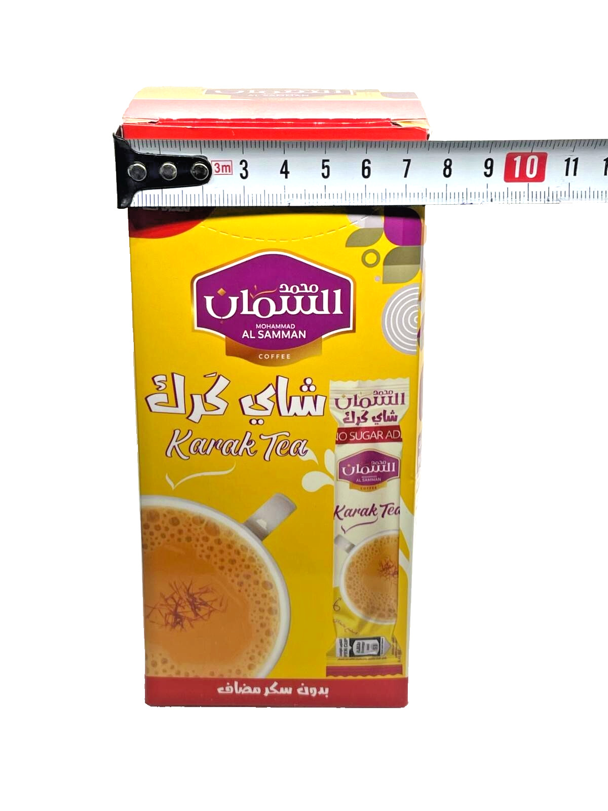 Stick Packs of AL Samman Karak Tea with Cardamom and Saffron No Sugar Add 13gm